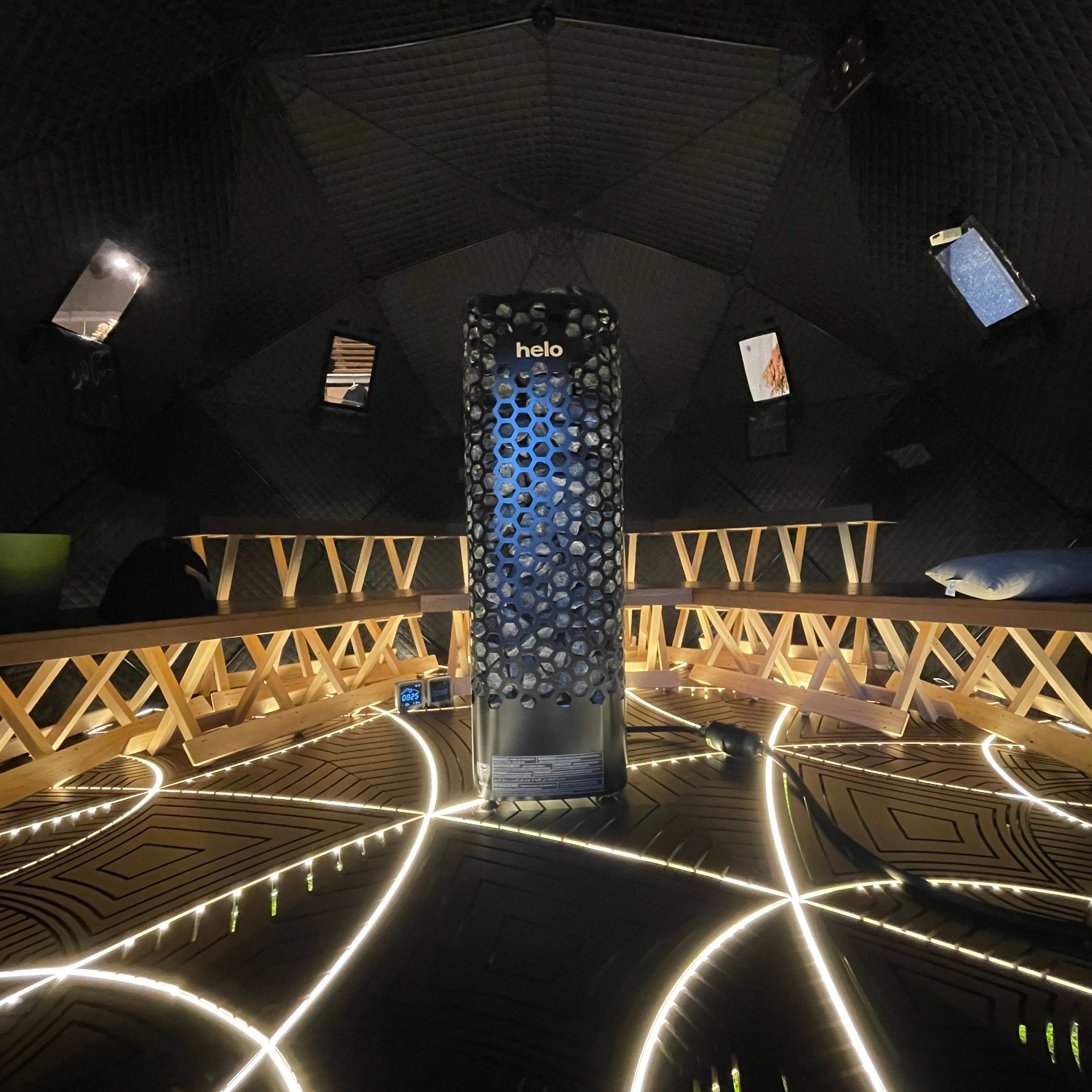 Sotoburo DOME12専用 ライティングステージ – Sotoburo | テントサウナ