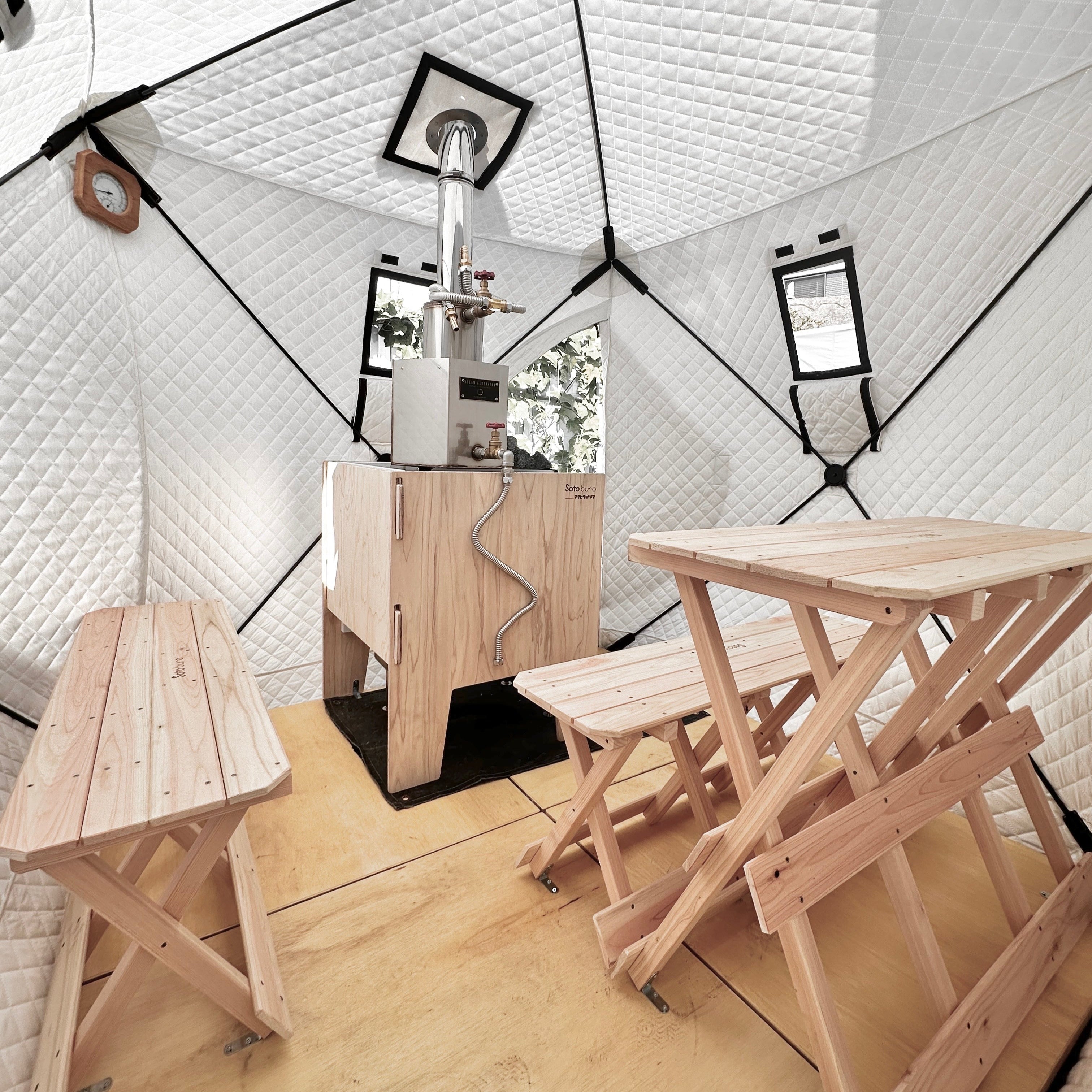 Sotoburo CUBE4専用 ステージ – Sotoburo | テントサウナの最