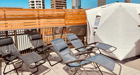 屋上サウナ施工事例