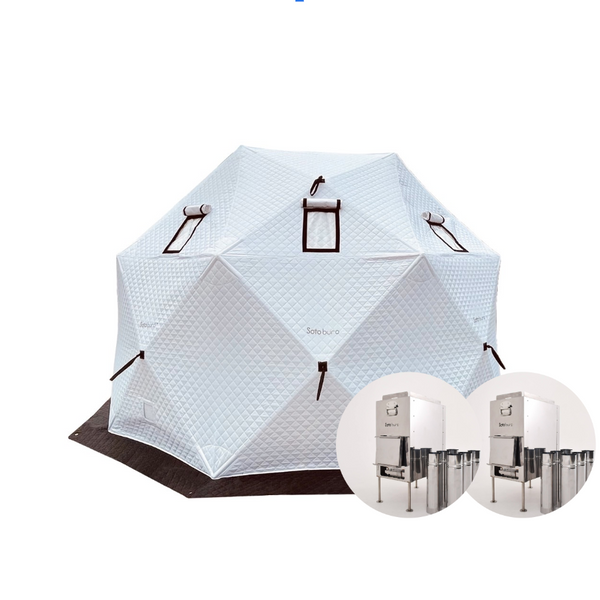 sotoburo DOME12 & STOVE２台セット